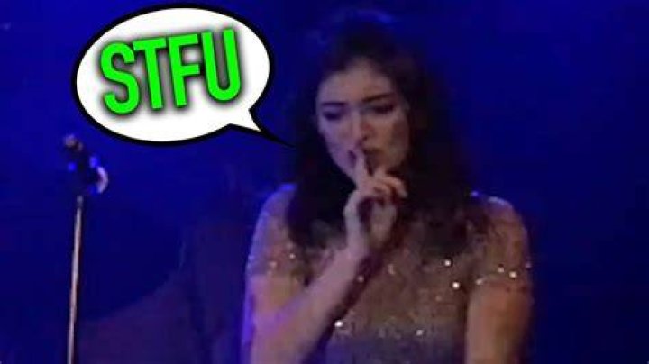 Why Was Lorde Shushing the Crowd? YouTube
